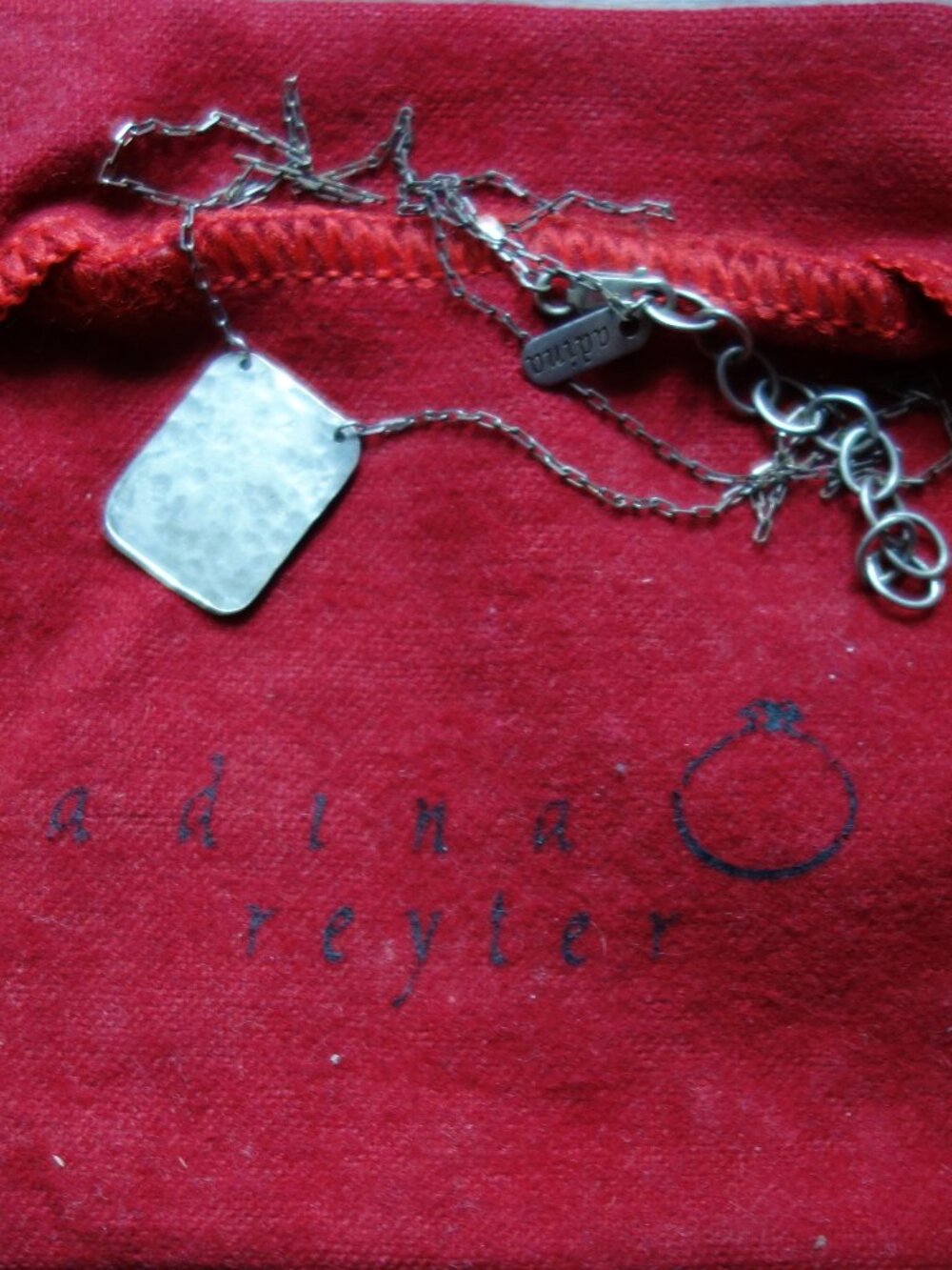 Adina Reyter silver pendant necklace